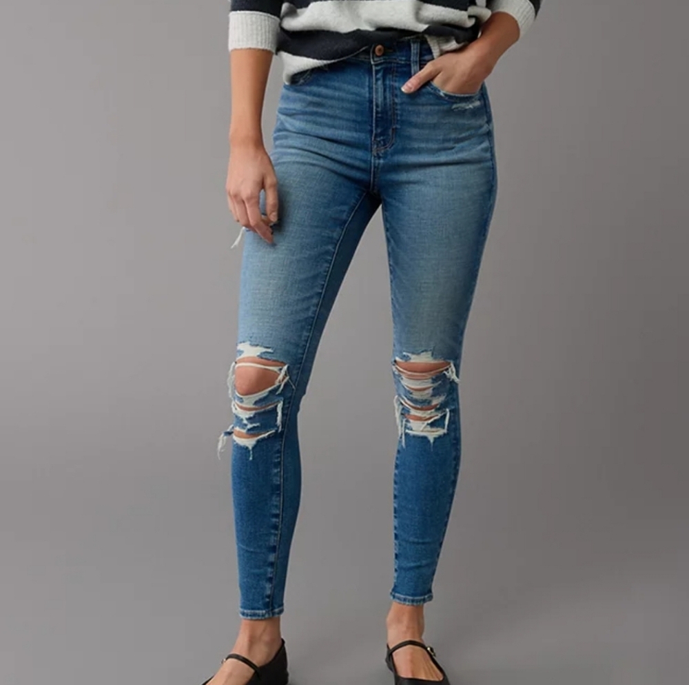 NWOT American Eagle Super Stretch Skinny Jeans - 10 XLong TALL GIRL FRIENDLY